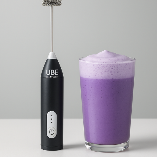 mousseur de lait + ube