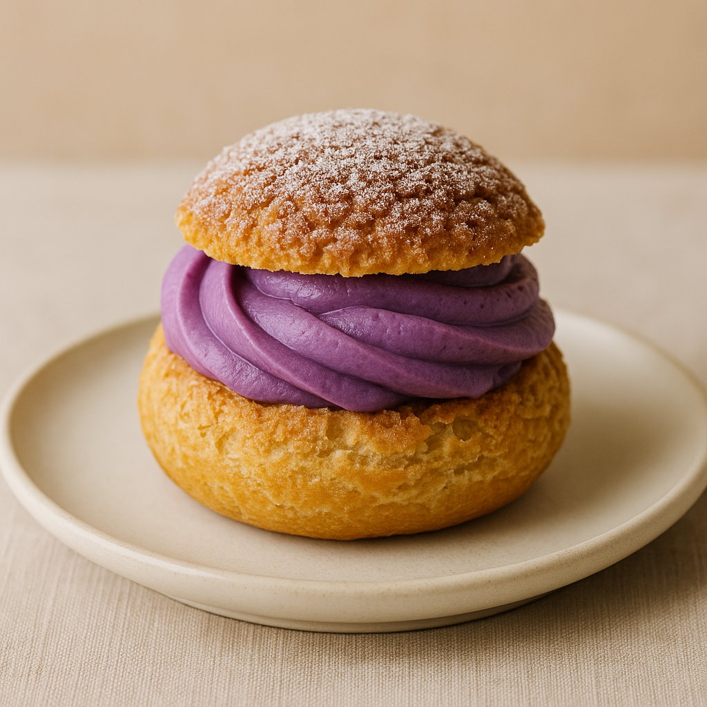 💜 Chou à la crème à l'Ube – La rencontre du savoir-faire français et de la douceur philippine